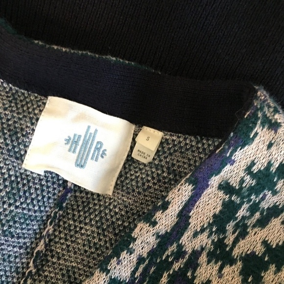 Anthropologie HWR MONOGRAM Emmia Hand-Stitched Embroidered Cardigan Sweater S - Picture 12 of 15